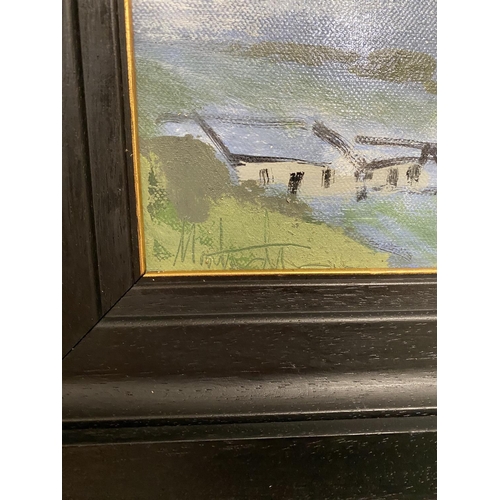 62 - MARTIN STONE (Irish, 20th Century), ‘SKY GARDEN LANDSCAPE’, oil on canvas, signed lower left, inscri... 