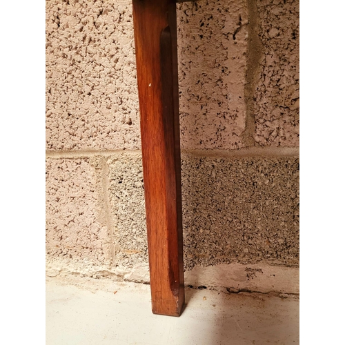 77 - A VERY GOOD QUALITY GENTLEMAN’S WASH STAND / LOCKER, to the top is a fold open compartment that rest... 