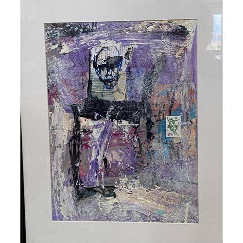 79 - JOHN KINGERLEE (Irish b.1936), ‘SRIK’ oil and mixed media on paper, signed with artist’s monogram an... 