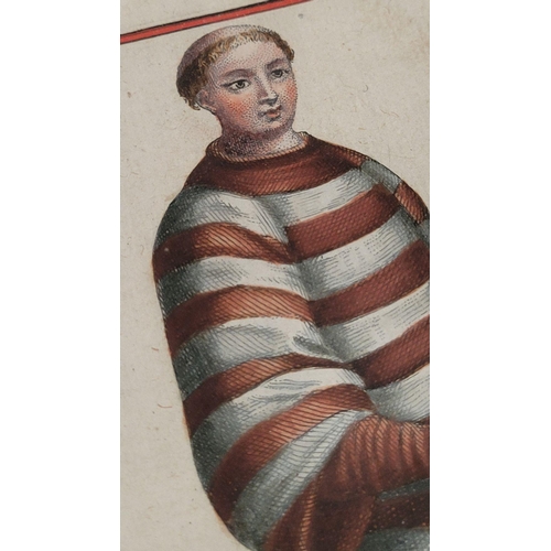 227 - A SET OF FOUR FRAMED COPPERPLATE HANDCOLOURED ILLUSTRATION PRINTS – FROM THE BOOK: ‘Histoire Des Ord... 