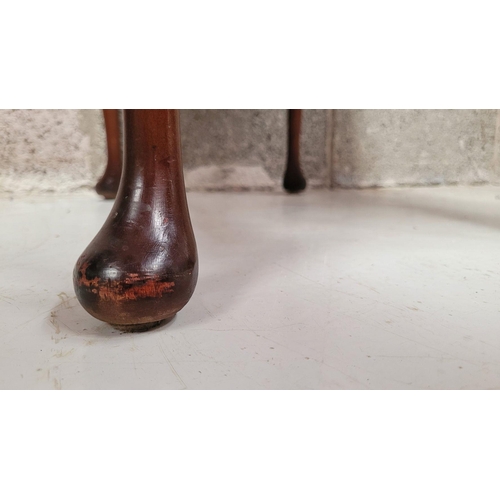 74 - A SERPENTINE SHAPED THREE DRAWER CHEST / CABINET / LOCKER, the edge decorated with carved gadrooned ... 