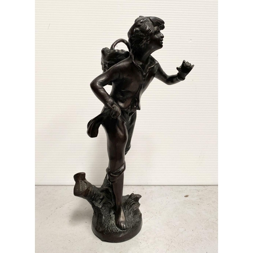 85 - AFTER LOUIS MOREAU (French, 1855-1919) & FRANÇOIS MOREAU (French, 1857-1930), ‘VENDANGUER’, bronze s... 