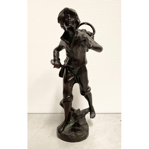 85 - AFTER LOUIS MOREAU (French, 1855-1919) & FRANÇOIS MOREAU (French, 1857-1930), ‘VENDANGUER’, bronze s... 