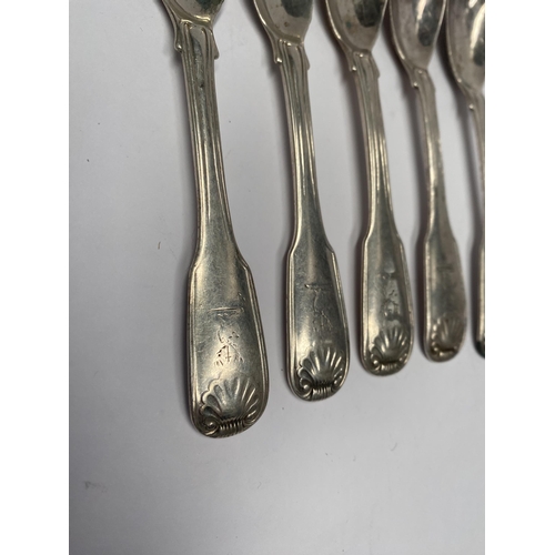 110 - A SET OF FIVE EDWARD VII IRISH SILVER MUSTARD SPOONS, Maker JS (possibly John Smyth, 16 Wicklow Stre... 