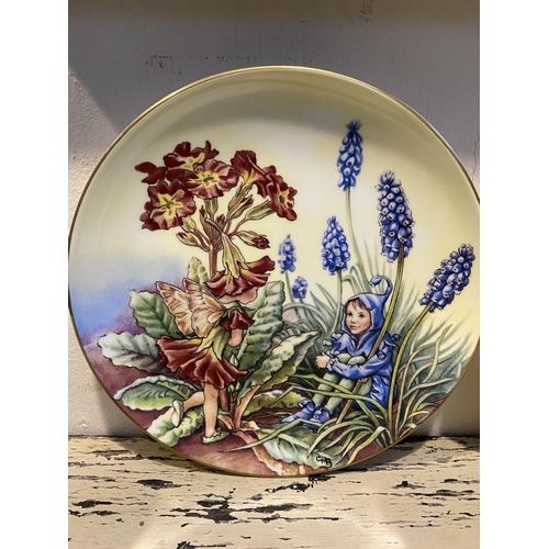 127 - SIX BORDER FINE BONE CHINA PLATES FROM THE FESTIVAL OF FLOWER FAIRIES COLLECTION, to include (i) The... 