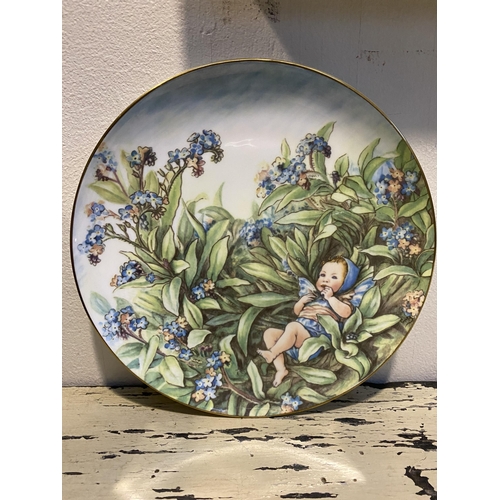 127 - SIX BORDER FINE BONE CHINA PLATES FROM THE FESTIVAL OF FLOWER FAIRIES COLLECTION, to include (i) The... 