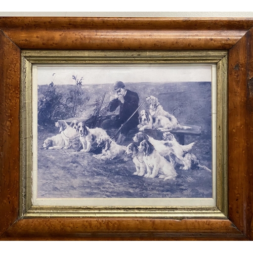 185 - TWO NICELY FRAMED VINTAGE HUNTING PRINTS, (i) After Arthur Wardle (British, 1864-1949), ‘TWO BASSET ... 