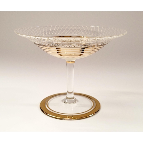 22 - A WONDERFUL SET OF VINTAGE COCKTAIL/CHAMPAGNE & PUNCH GLASSWARE; INCLUDES; 6 x cocktail/champagne co... 