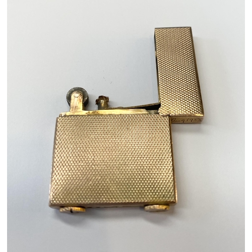 26 - A CHARMING 19TH CENTURY 9CT YELLOW GOLD LIGHTER, Maker Cornelius Desormeaux Saunders & James Francis... 