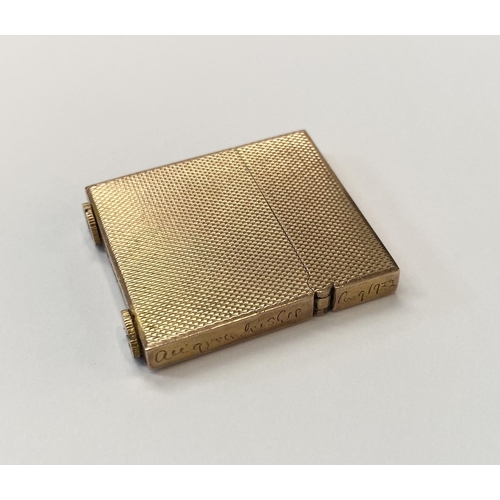 26 - A CHARMING 19TH CENTURY 9CT YELLOW GOLD LIGHTER, Maker Cornelius Desormeaux Saunders & James Francis... 