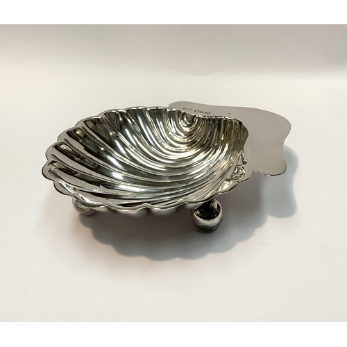 56 - A VICTORIAN SILVER SCALLOPED SHELL DISH, Hallmarked Lee & Wigfull (Henry Wigfull), John Street Works... 