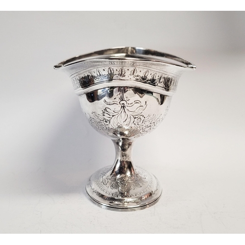 6 - A VERY FINE 18TH CENTURY IRISH SILVER BASKET, the beautifully crafted piece is decorated all over wi... 