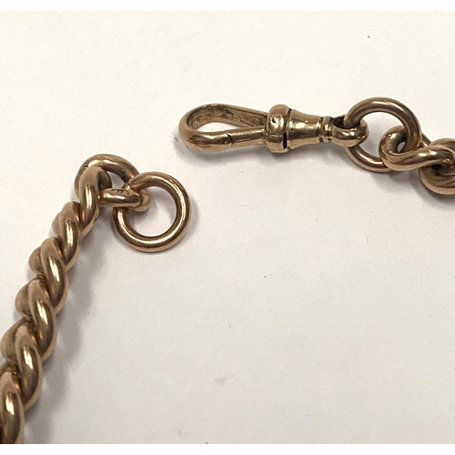 71 - A VINTAGE 9CT GOLD CHAIN LINK NECKLACE, marked 375 to reverse of each chain link, with clasp. Dimens... 