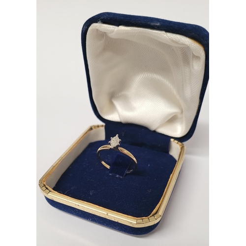 9 - A VERY BEAUTIFUL MARQUISE CUT DIAMOND RING, with a 14ct yellow gold band that tapers towards the cen... 