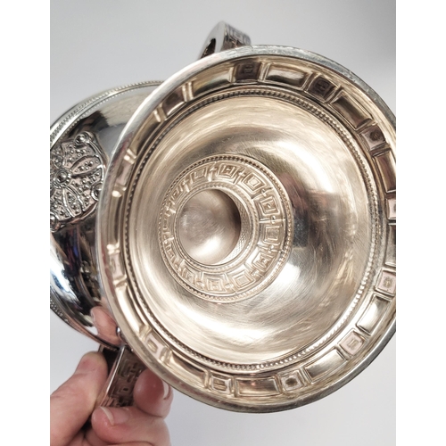 96 - A VERY FINE & MAGNIFICENTLY CRAFTED PIECE OF SILVER WORK BY JAMES DEAKIN & SONS IN THE FORM OF A REP... 