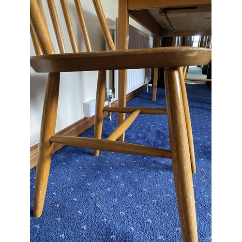 103 - A PAIR OF VINTAGE WINSOR DINING CHAIRS, 375 Winsor Quaker 1960’s Ercol style spindle backed dining c... 