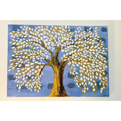 153 - KATE (Irish, 20th Century), ‘TREE OF LIFE’, acrylic on canvas. Dimensions: 70cm x 50cm approx. image