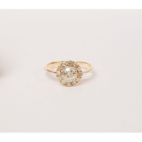 28 - A REALLY GEORGEOUS 18CT YELLOW GOLD DIAMOND RING, this a really stunning sparkling diamond ring, wit... 