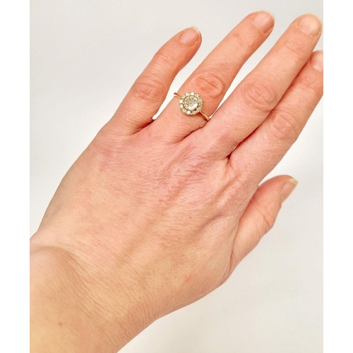 28 - A REALLY GEORGEOUS 18CT YELLOW GOLD DIAMOND RING, this a really stunning sparkling diamond ring, wit... 