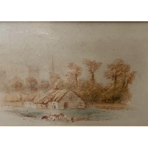 68 - WILLIAM CHAPMAN (British, 1817-1879), ‘YORK’, watercolour on paper, signed, titled and dated Oct 187... 