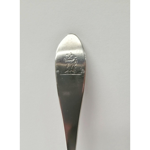 8 - A RARE CORK 18TH CENTURY SILVER CELTIC POINT DINNER FORK BY SAMUEL REILY, circa 1790, the tip with e... 