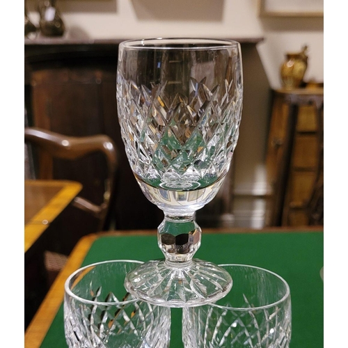 120 - A SET OF 6 WATERFORD CRYSTAL PORT / SHERRY GLASSES, each in excellent condition, with maker’s waterm... 