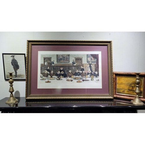 135 - AFTER WALTER DENBY SEDLER, THREE FRAMED HAND-COLOURED ETCHINGS AFTER THE ORIGINAL PAINTINGS BY SEDLE... 