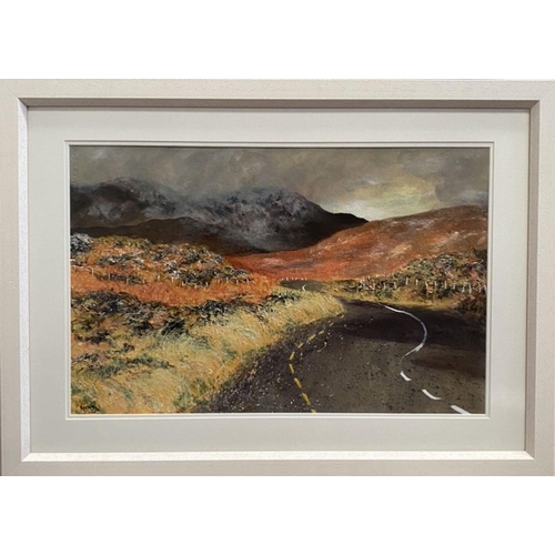 14 - KATIE BUTTIMER, ‘SCENE FROM KILLARNEY NATIONAL PARK’, acrylic on paper, signed lower right, framed i... 