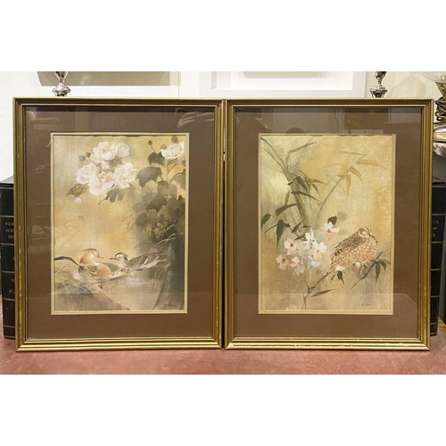 252 - A VINTAGE PAIR OF L. GAYDOS FRAMED PRINTS, coloured print reproductions of paintings by L. Gaydos de... 