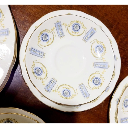 267 - A PARTIAL VINTAGE DUCHESS BONE CHINA TEA SET – SEDGMOOR DESIGN, includes: 6 x tea cups, 11 x saucers... 