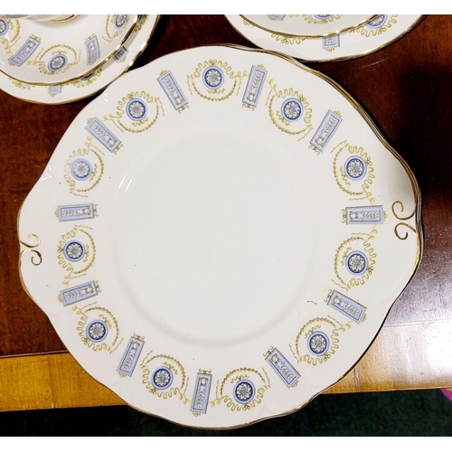 267 - A PARTIAL VINTAGE DUCHESS BONE CHINA TEA SET – SEDGMOOR DESIGN, includes: 6 x tea cups, 11 x saucers... 