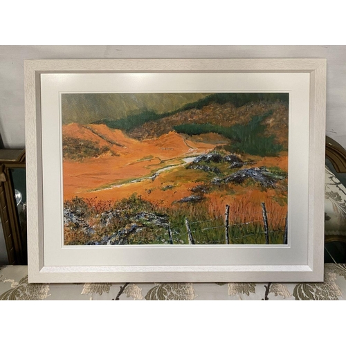 33 - KATIE BUTTIMER, ‘BLACK VALLEY AT KILLARNEY NATIONAL PARK’, textured acrylic on paper, signed lower l... 