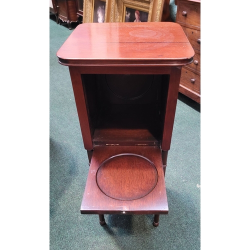 112 - A NEATLY SIZED LATE 19TH / EARY 20TH CENTURY CABINET, unusual design; the four sides have drop down ... 