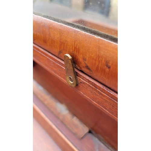 140 - A CHARMING LATE 19TH CENTURY MAHOGANY DROP-LEAF ECONOMY STYLE DRESSING TABLE, this multi-purpose ant... 