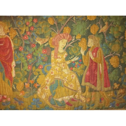 157 - AN EARLY 20TH CENTURY TAPESTRY WALL HANGING circa 1900s. Dimension: 123cm x 64cm.