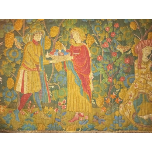 157 - AN EARLY 20TH CENTURY TAPESTRY WALL HANGING circa 1900s. Dimension: 123cm x 64cm.