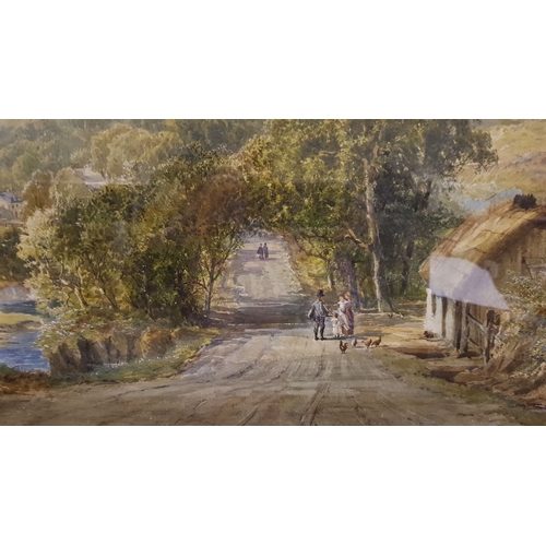 23 - JOHN FAULKNER RHA (1835 to 1894), A PASTORAL COUNTRYSIDE SCENE, watercolour, signed and dated 'John ... 