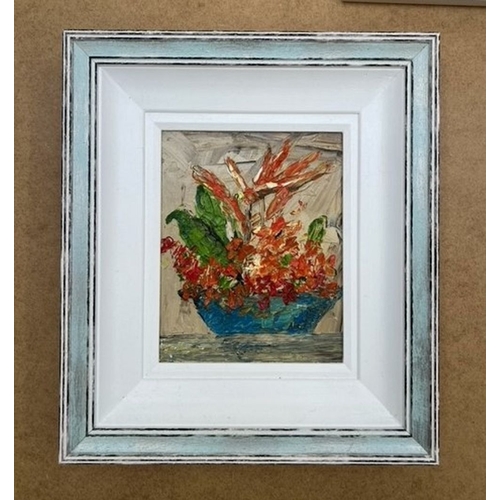 231 - KEN BULLOCK (Irish, 20th Century), ‘SPRING FLOWERS’, oil on canvas, signed verso. Dimensions: 14in x... 