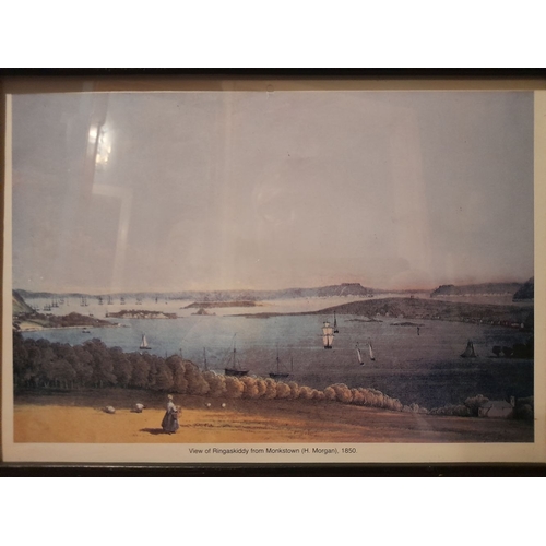 307 - A COLLECTION OF NICELY FRAMED PRINTS OF CORK INTEREST, includes; (i) Monkstown after Robert Stopford... 