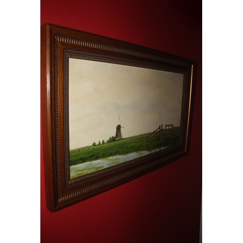 323 - LEO VAN DEUREN (20th Century), oil on canvas, signed lower left. Depicting countryside landscape wit... 