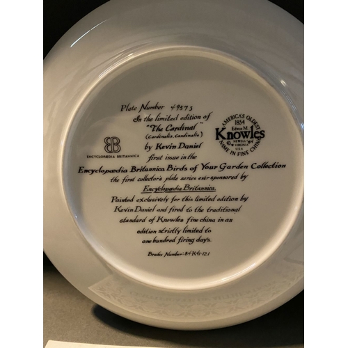 372 - THREE LIMITED EDITION COLLECTORS PLATES TO INCLUDE, (i) two Knowles limited edition plates ‘The Card... 