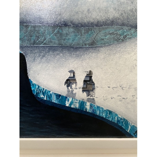 70 - ALVIN SEXTON (Irish, 20th Century), ‘ARTIC FRIENDS II’, acrylic on hardboard, signed with initials l... 