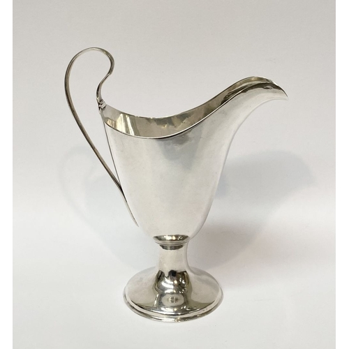 137 - AN IRISH – CORK – GEORGE III SILVER CREAM JUG, Hallmarked Maker 'I.W' and stamped STERLING, possibly... 