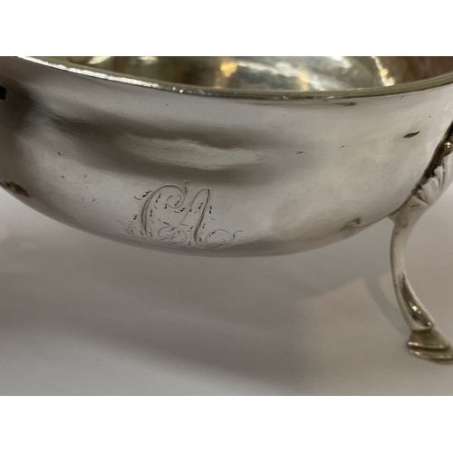 30 - AN IRISH – CORK – GEORGE III SILVER SUGAR BOWL, Hallmarked Maker 'I.W' and stamped STERLING, possibl... 