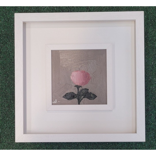 41 - VIVIK MANDALIA, (IRISH, 21ST CENTURY), STILL LIFE, BLOSSOM, oil on board, signed lower left. Frame: ... 