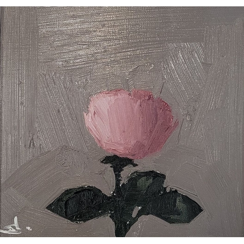 41 - VIVIK MANDALIA, (IRISH, 21ST CENTURY), STILL LIFE, BLOSSOM, oil on board, signed lower left. Frame: ... 