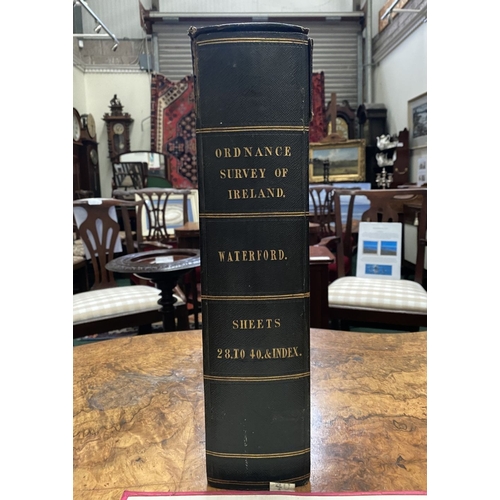 52 - A 19TH CENTURY ORDANCE SURVEY MAP OF WATERFORD: FROM THE COLLECTION OF DONERAILE COURT, this is one ... 