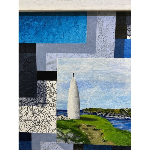 68 - ALVIN SEXTON (Irish, 20th Century), ‘THE BEACON, BALTIMORE CORK’, acrylic on hardboard, signed with ... 