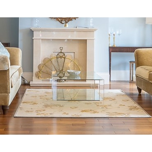 83 - A BEAUTIFUL CONTEMPORARY SARAH HILL FOR PORTA ROMANA GLASS & LUCITE COFFEE TABLE, a fantastic piece ... 