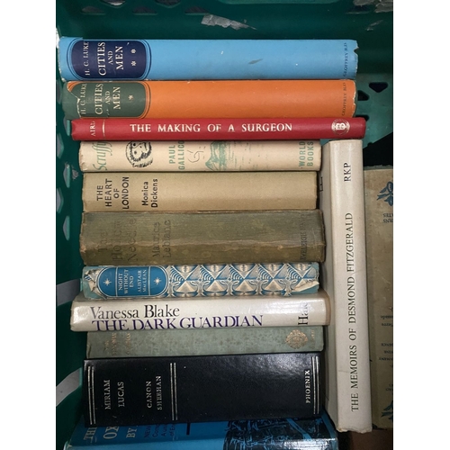 261 - A BOOK LOT TO INCLUDE BRITISH & FRENCH NOVELS, (i) ‘Cities and Men’ part I & II by H.C. Luke, (ii) ‘... 